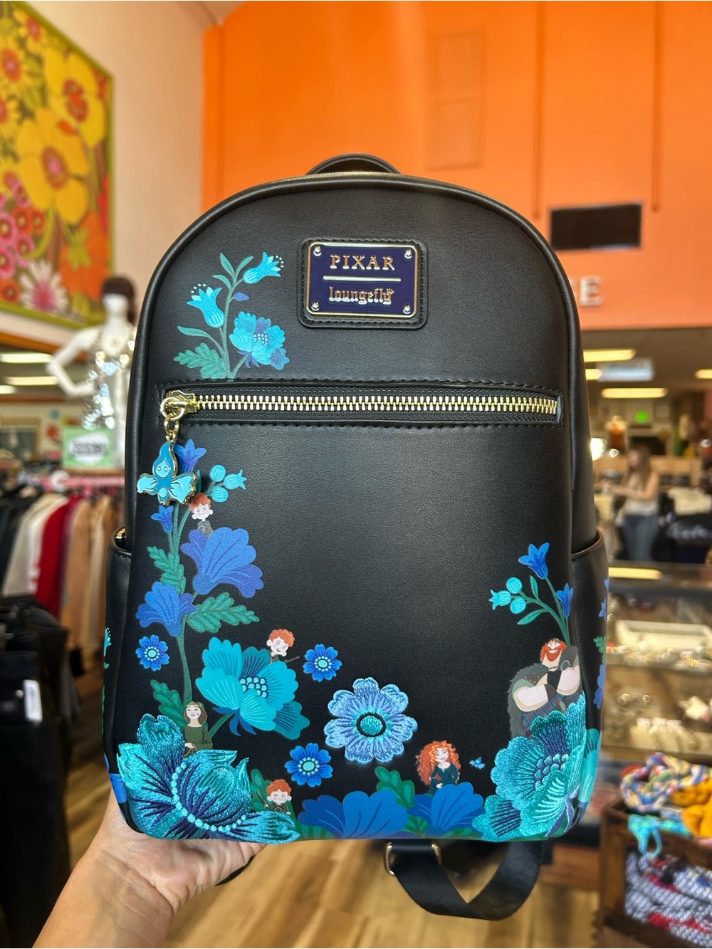 NWT Loungefly Disney Pixar Brave Merida & Family Botanical Mini Backpack